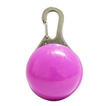 (분홍색)LED 야광 강아지 목걸이 / 야간 산책 안전 라이트 목걸이 태그 인식표