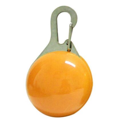 (오렌지색)LED 야광 강아지 목걸이 / 야간 산책 안전 라이트 목걸이 태그 인식표