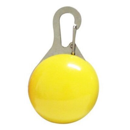 (노란색)LED 야광 강아지 목걸이 / 야간 산책 안전 라이트 목걸이 태그 인식표