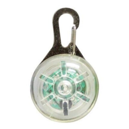 (투명색)LED 야광 강아지 목걸이 / 야간 산책 안전 라이트 목걸이 태그 인식표