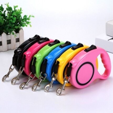 (랜덤발송) 반려동물 자동 리드줄/산책 안전 리트랙터 가슴줄