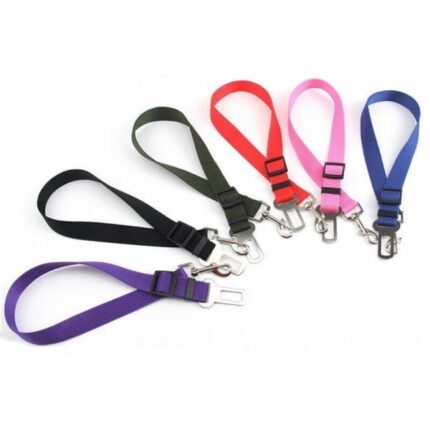 (랜덤발송) 강아지 차량용 안전벨트 연결 스트랩/반려견 안전 고정 카시트 여행 이동