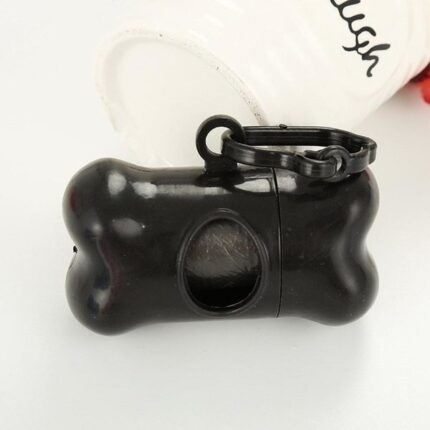 (검정색)배변봉투 뼈다귀형 휴대용 디스펜서 / 위생 비닐 봉지 케이스 풉백